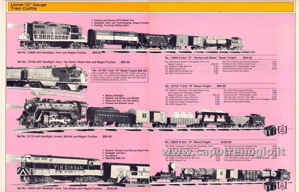 American electric model trains Catalog 1965 Lionel Trains Vintagee